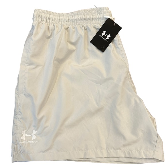 Under Armour Other - NWT Under Armour ivory white men’s mid-thigh shorts summer athletic running  2XL